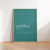 Coffee Definition Print