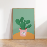 Don't be a Prick Cactus House Plant Print