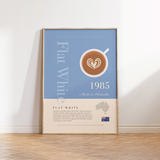 Flat White Coffee Print