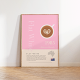 Flat White Coffee Print