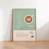 Flat White Coffee Print