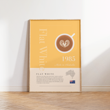 Flat White Coffee Print