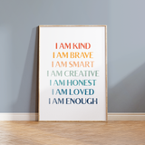 I Am Affirmation Print