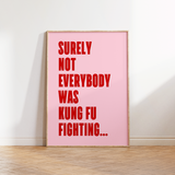 Kung Fu Fighting Music Print