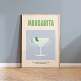 Margarita Retro Cocktail Print