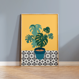 Swiss Cheese Plant Print