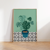 Swiss Cheese Plant Print