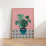 Swiss Cheese Plant Print