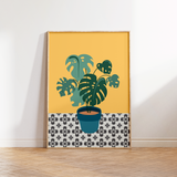 Swiss Cheese Plant Print