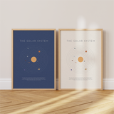 Solar System Circular Space Print