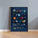 Outer Space Alphabet Print