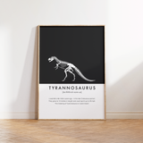 Tyrannosaurus (T-Rex) Dinosaur Fact Print