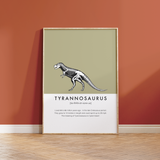 Tyrannosaurus (T-Rex) Dinosaur Fact Print