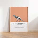 Tyrannosaurus (T-Rex) Dinosaur Fact Print