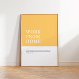 Work From Home Definition Print